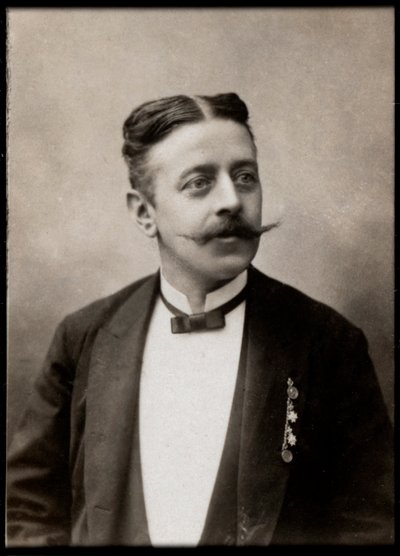 Portret van Philipp Fahrbach (1843-1894), Oostenrijkse componist door French Photographer